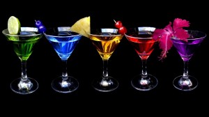 Multicolor Glass Cocktails