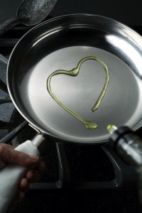 Canola Oil in Frying Pan