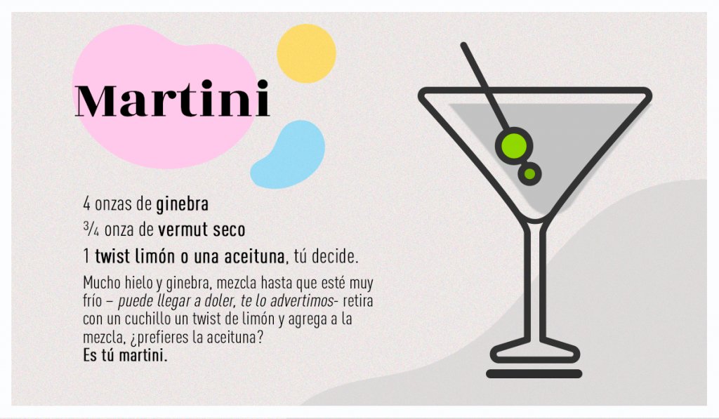 receta martini