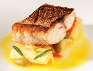 Pan Seared Snapper, Braised Fennel, Lemon and Olive Oil
