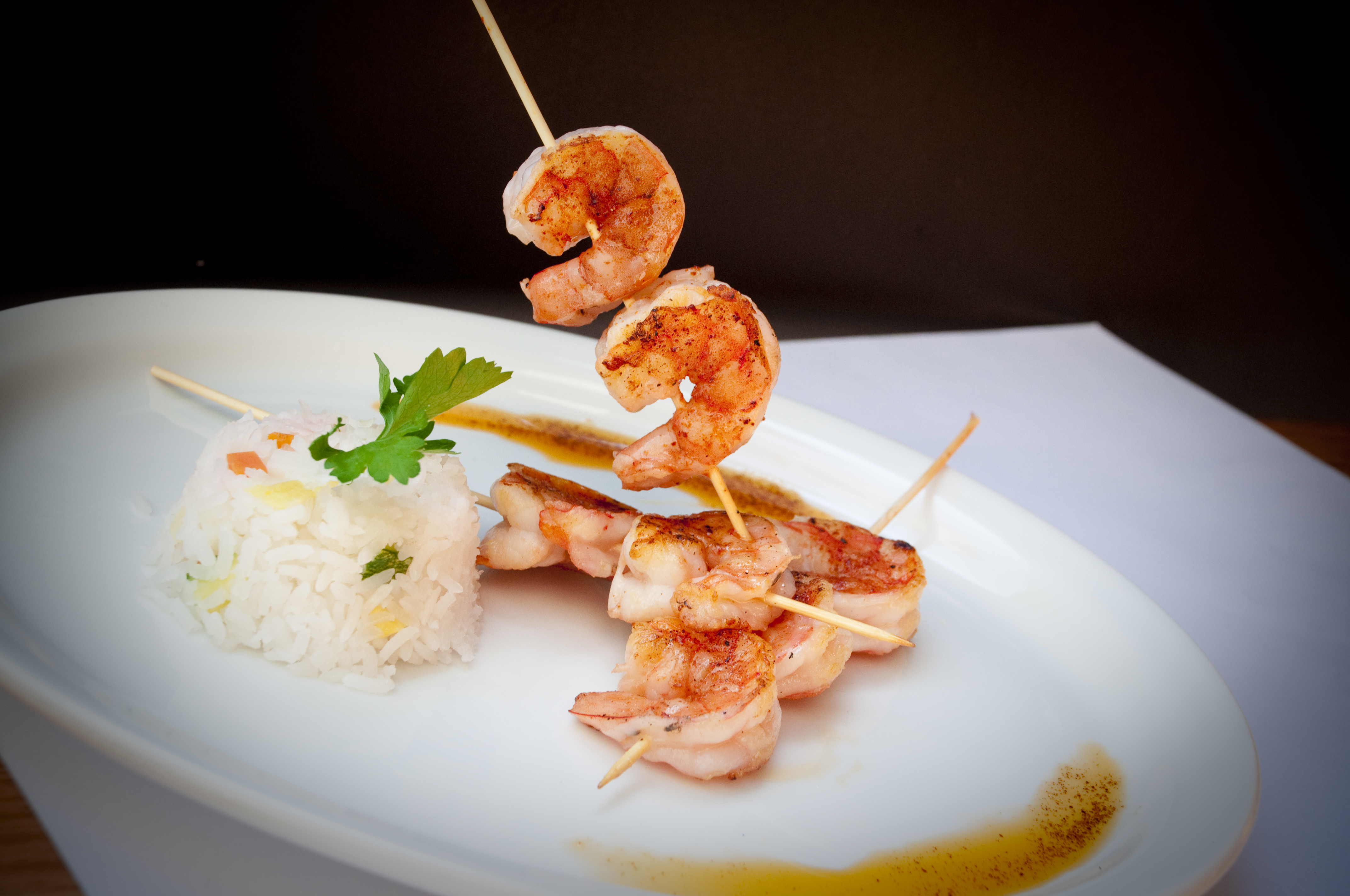 Brocheta de Camarones