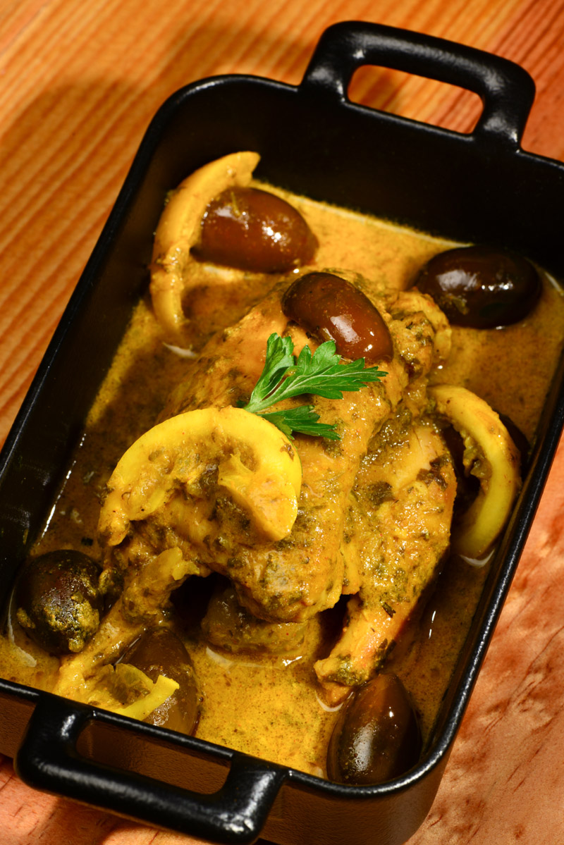 Pollo estilo berbere
