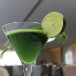 Martini de cilantro Restaurante Barroco