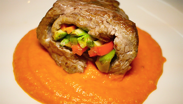 Filete relleno de verduras | Saborearte