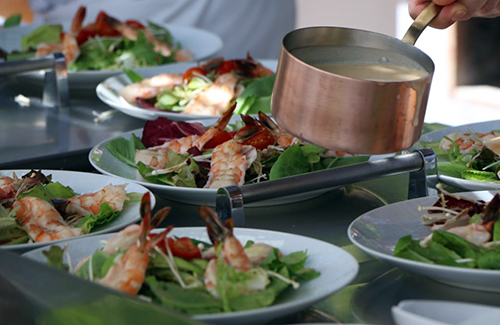 Ensalada de camarón chef Jean Georges Vongerichten