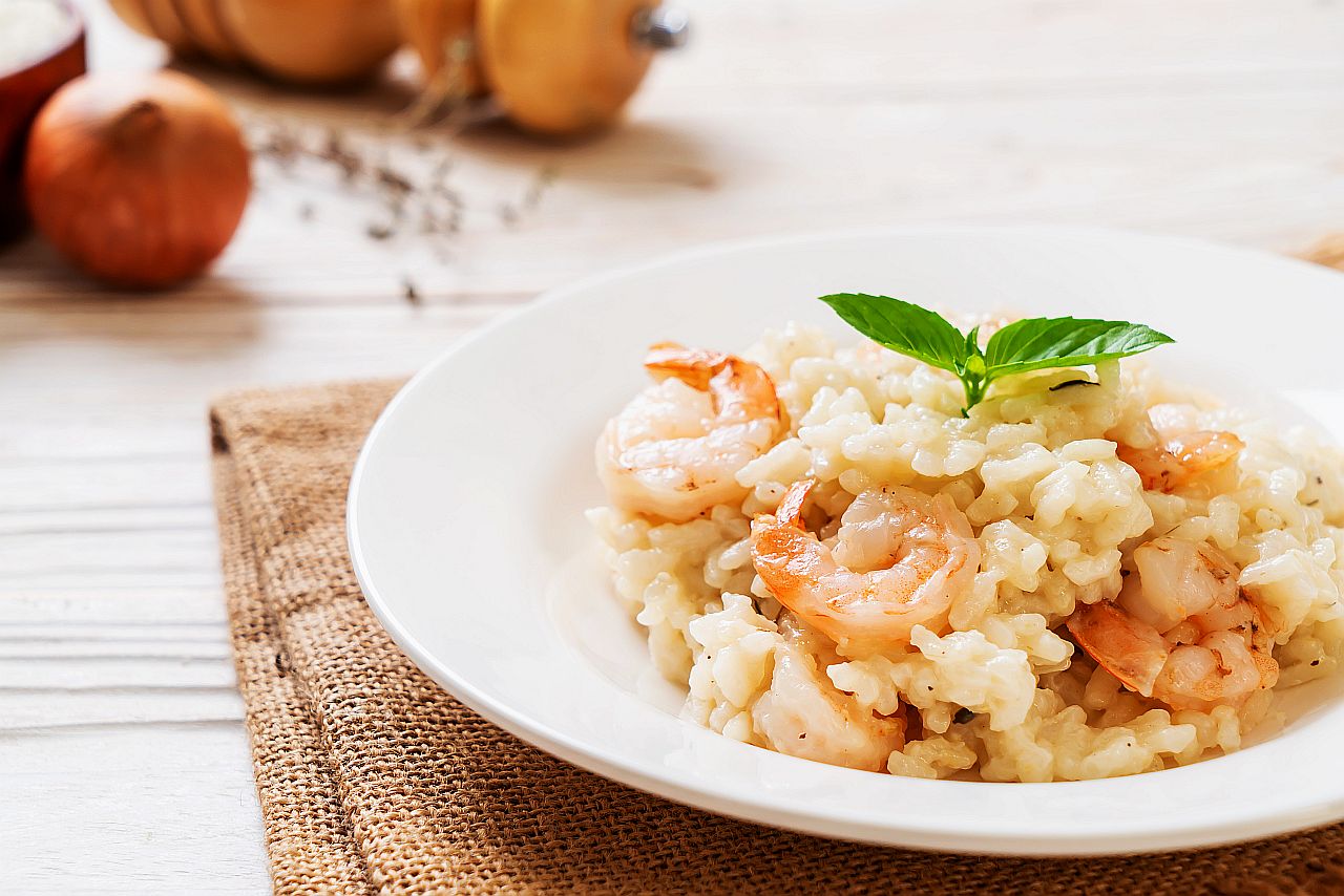 Risotto con salsa de tres quesos, una receta para compartir Saborearte